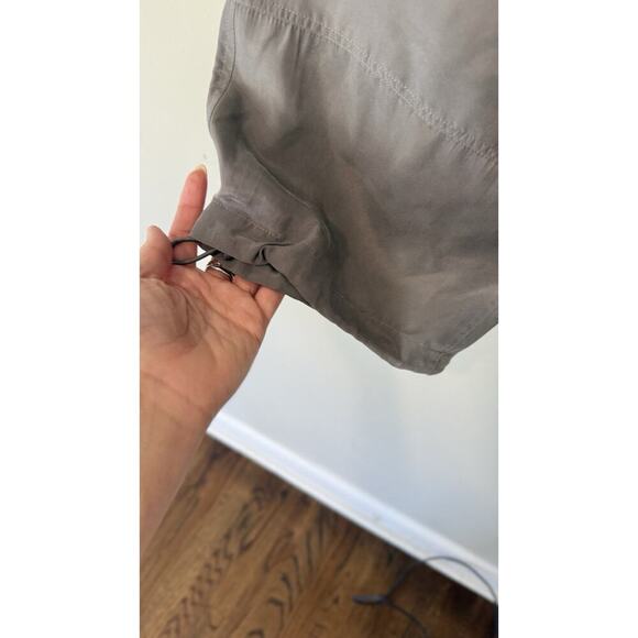 Theory Womens Silk Drawstring Buttoned Cropped Cargo Pocketed Pants Size 4 1749 - Picture 8 of 13